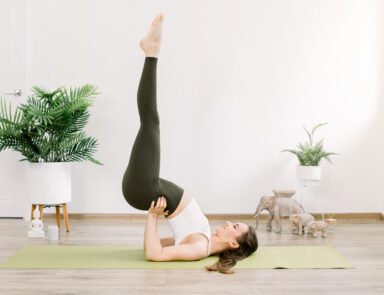 Woman doing yoga pose