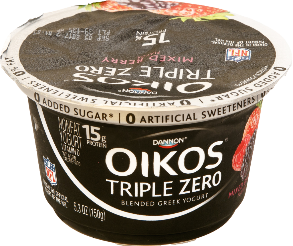Oikos triple zero yogurt