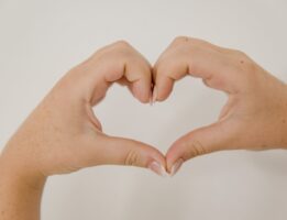 Hands making heart shape