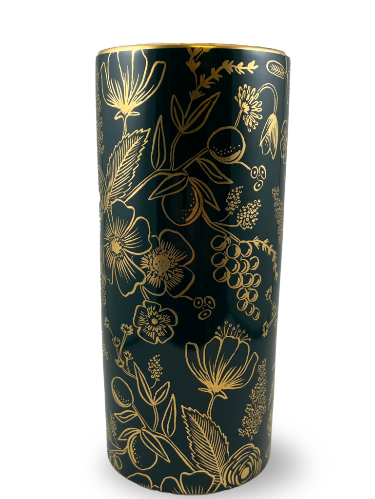 Blue and gold vase