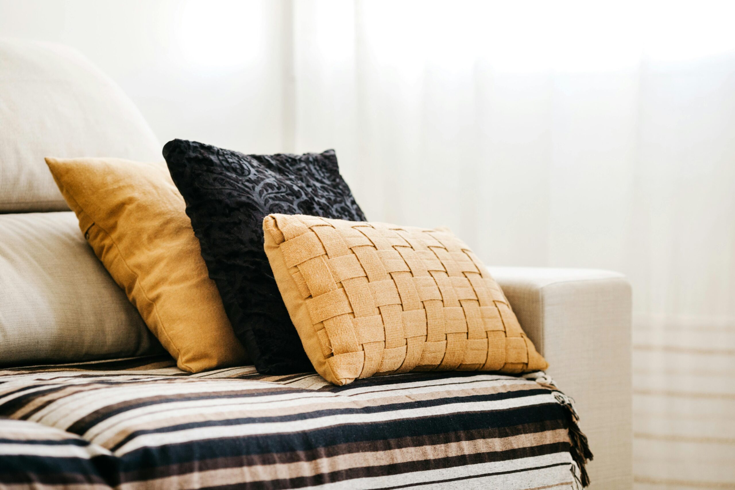 Image of pillows on couch