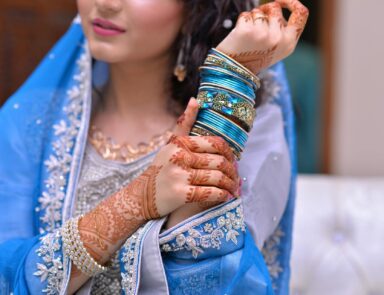 Woman with henna tattoo